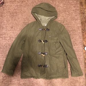 Lacoste Green Toggle Down Coat